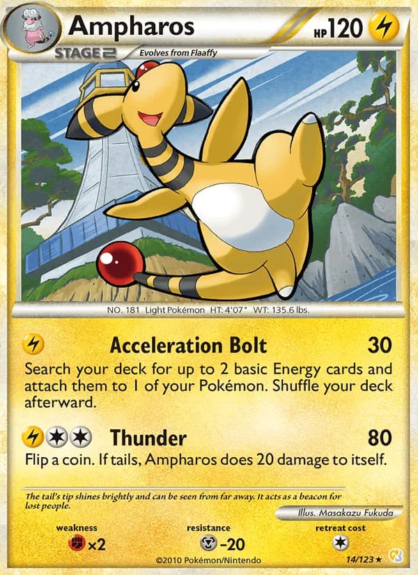 Ampharos — HeartGold SoulSilver #14