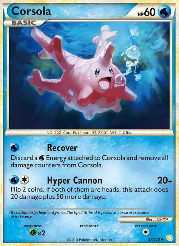 Corsola — HeartGold SoulSilver #37
