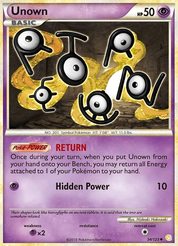 Unown — HeartGold SoulSilver #54