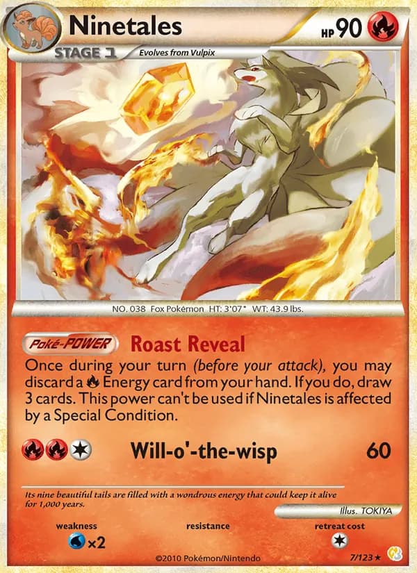 Ninetales — HeartGold SoulSilver #7
