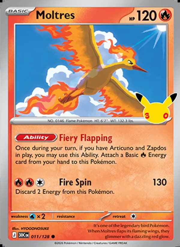 Moltres — 30th Celebration #011