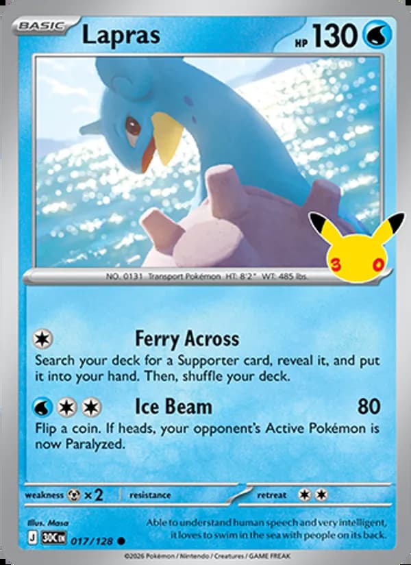 Lapras — 30th Celebration #017