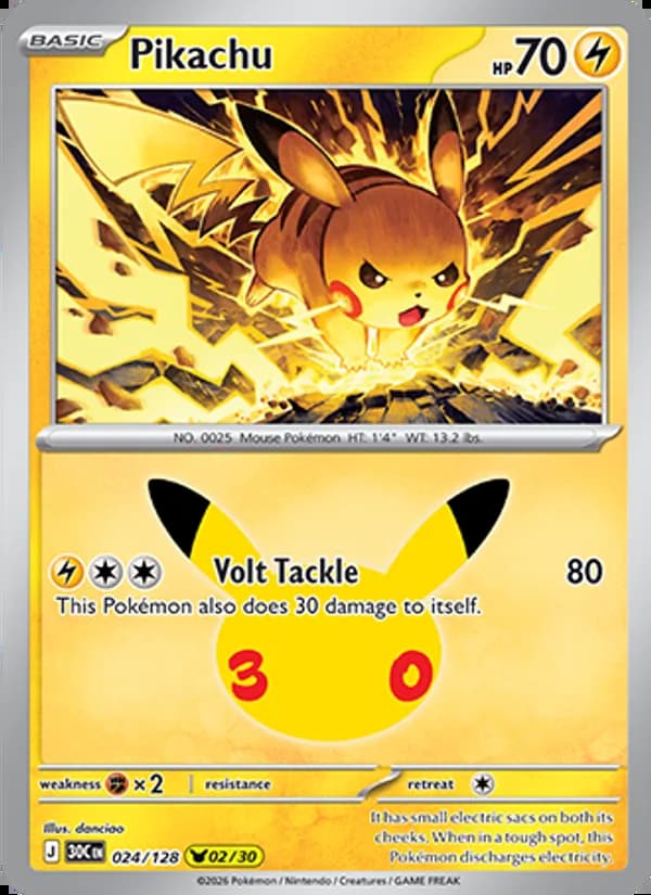Pikachu — 30th Celebration #024