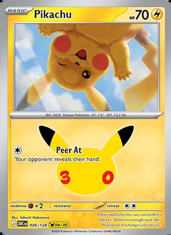 Pikachu — 30th Celebration #026