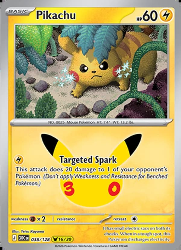 Pikachu — 30th Celebration #038