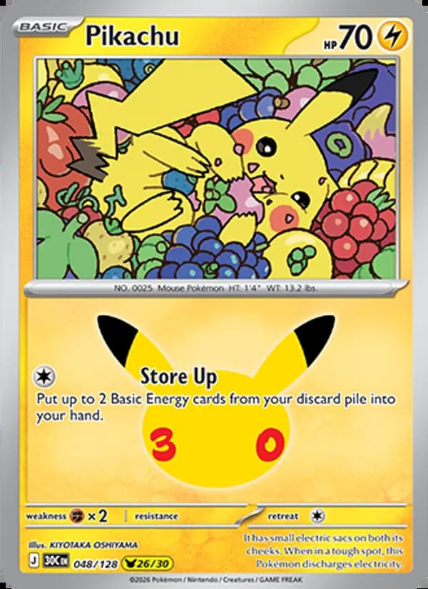 Pikachu — 30th Celebration #048