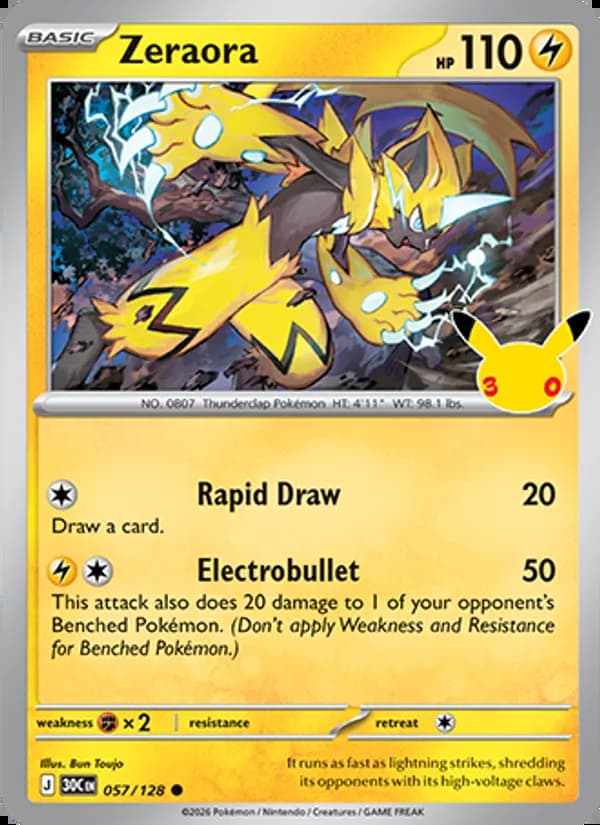 Zeraora — 30th Celebration #057