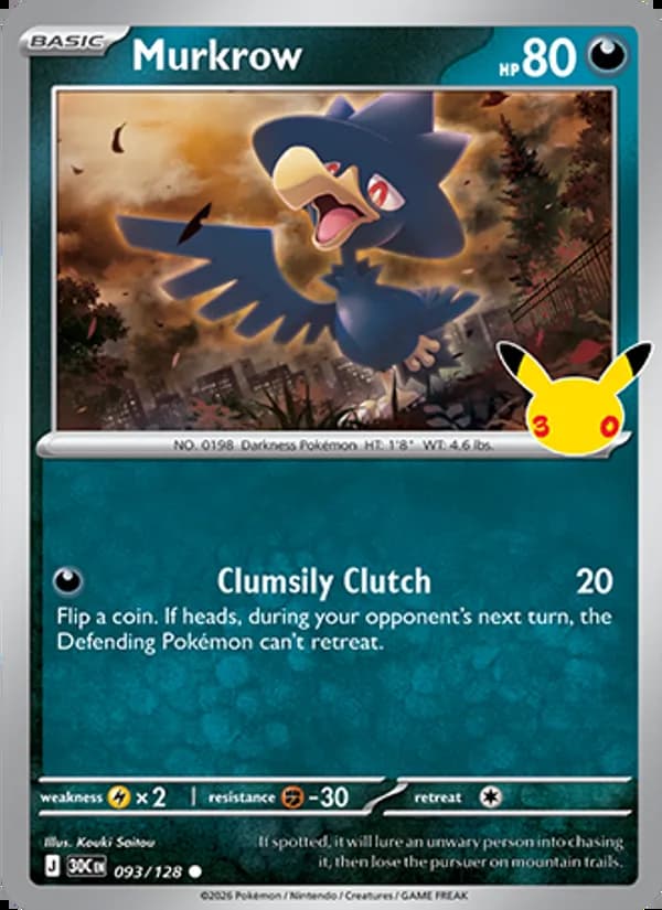 Murkrow — 30th Celebration #093