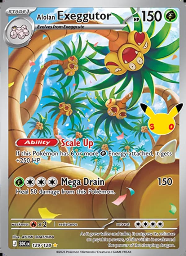 Alolan Exeggutor — 30th Celebration #129