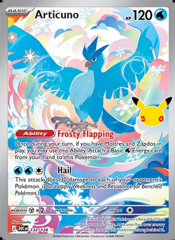 Articuno — 30th Celebration #132