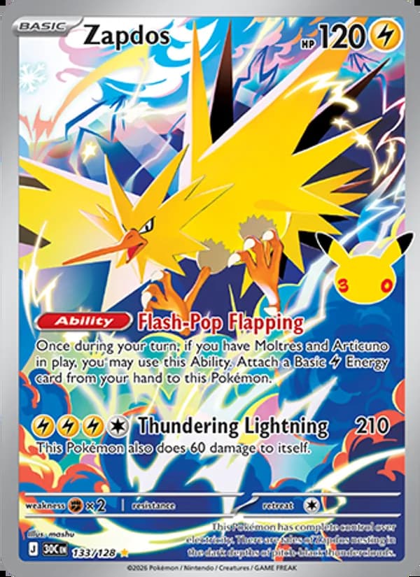 Zapdos — 30th Celebration #133