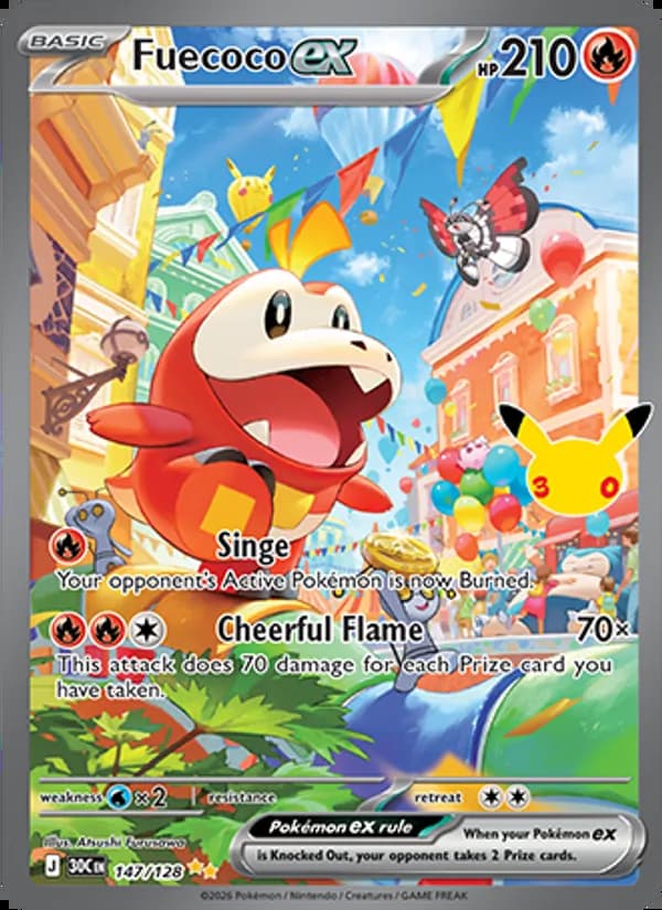 Fuecoco ex — 30th Celebration #147