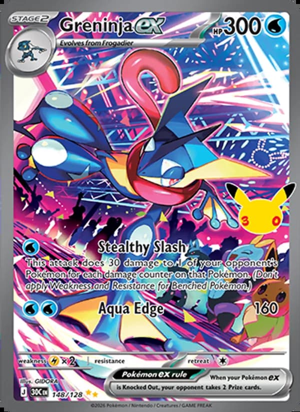 Greninja ex — 30th Celebration #148