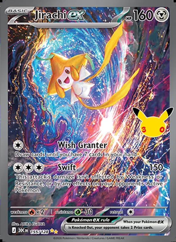 Jirachi ex — 30th Celebration #155