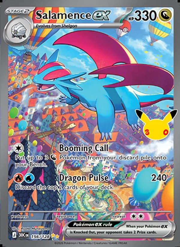 Salamence ex — 30th Celebration #156