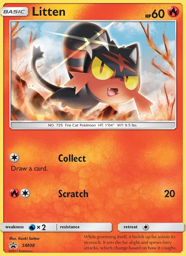 Litten — SL Cartas de promoción #SM08
