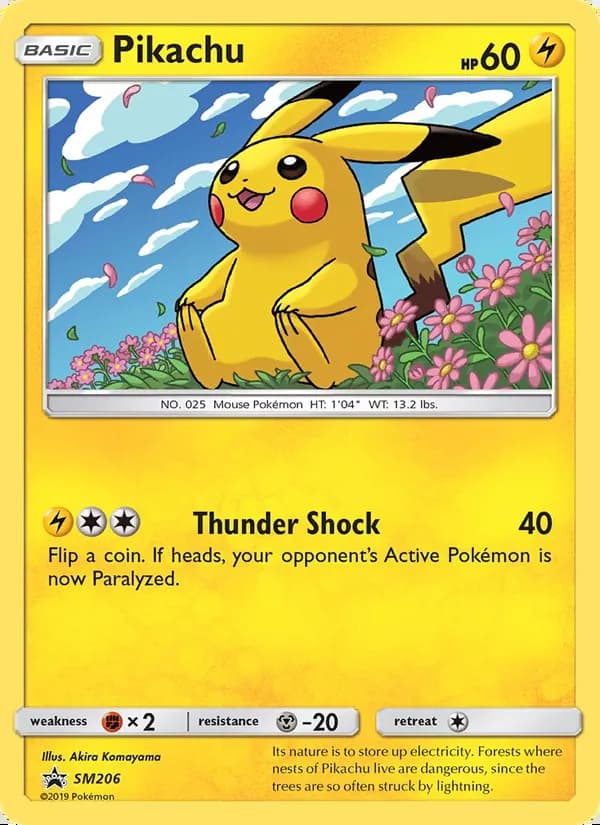 Pikachu — SL Cartas de promoción #SM206