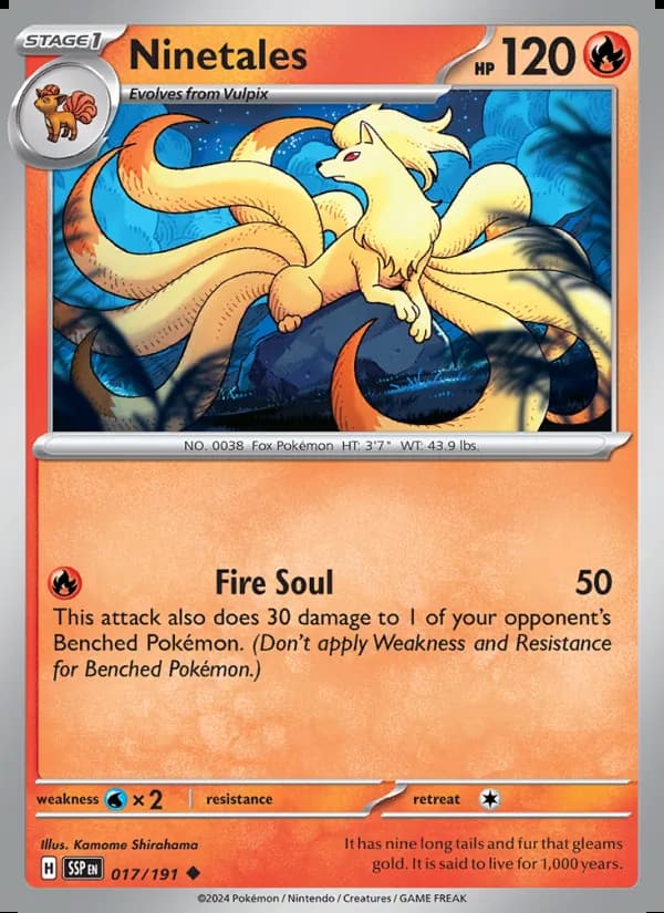 Ninetales — Surging Sparks #017