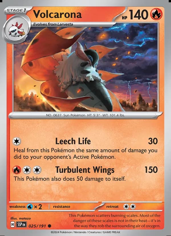 Volcarona — Chispas Fulgurantes #025