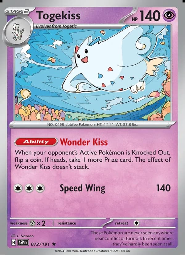 Togekiss — Chispas Fulgurantes #072