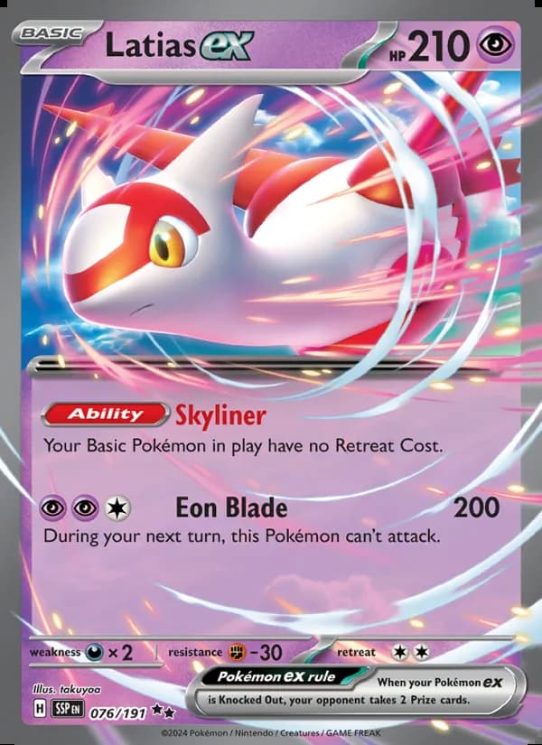 Latias ex — Chispas Fulgurantes #076