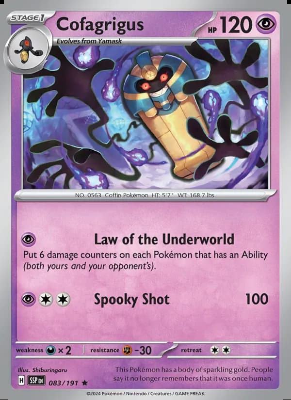 Cofagrigus — Surging Sparks #083