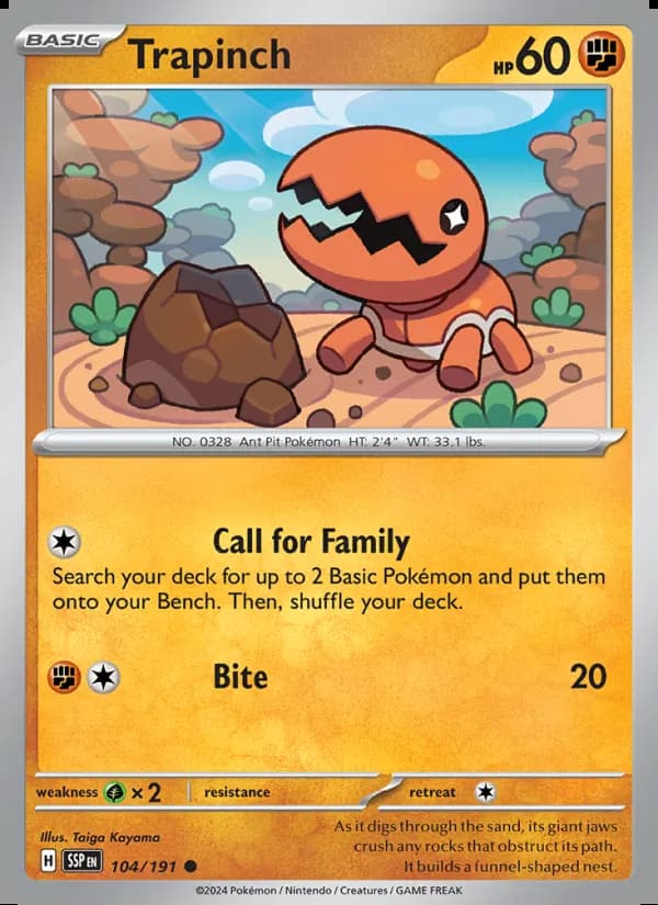 Trapinch — Surging Sparks #104
