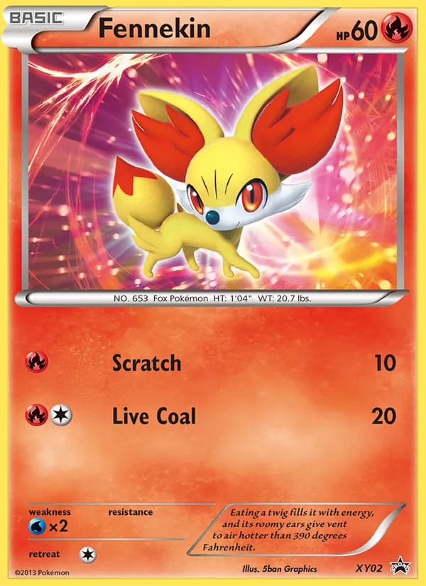 Fennekin — XY Black Star Promos #XY02